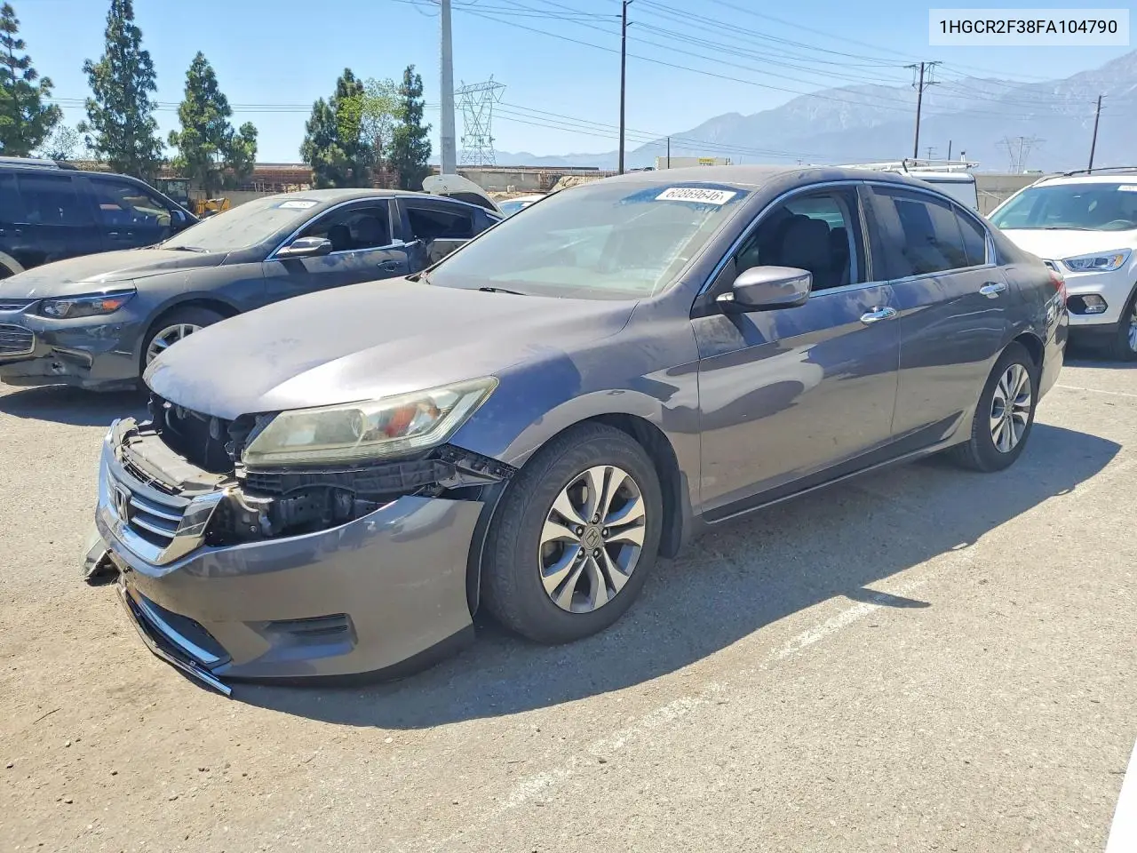 2016 Honda Accord VIN: 1HGCR2F38FA104790 Lot: 60869646