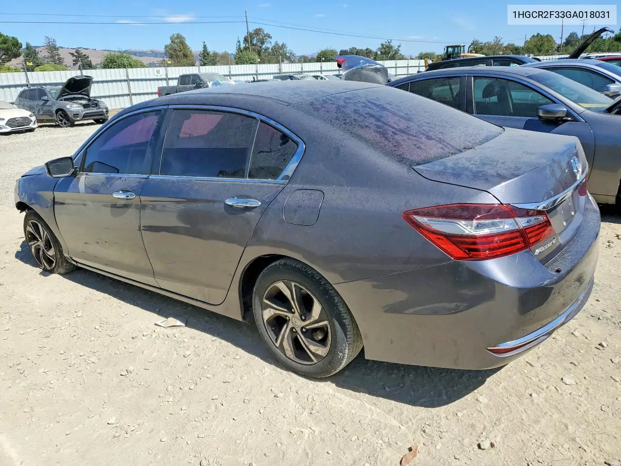 2016 Honda Accord Lx VIN: 1HGCR2F33GA018031 Lot: 62240646