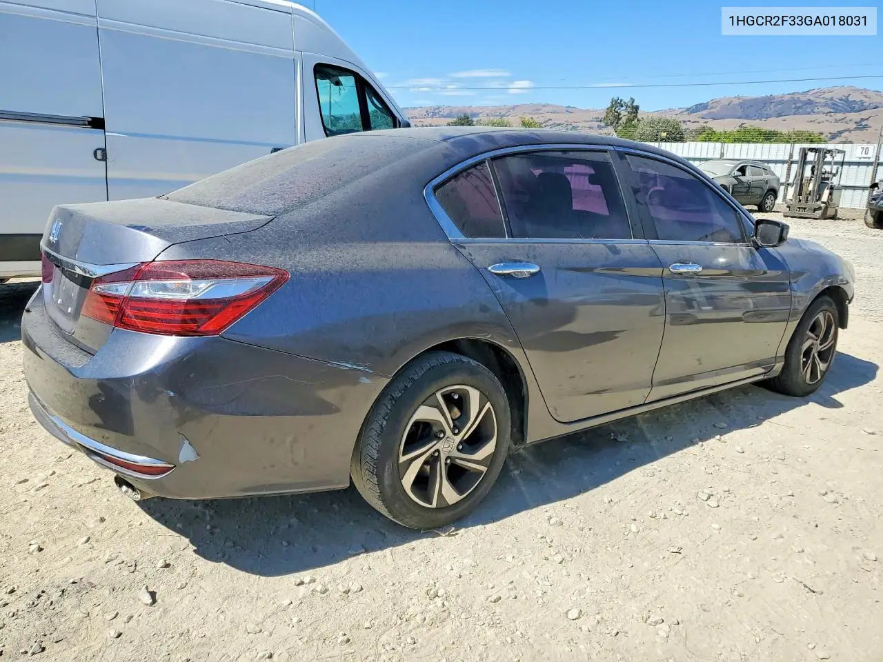 2016 Honda Accord Lx VIN: 1HGCR2F33GA018031 Lot: 62240646