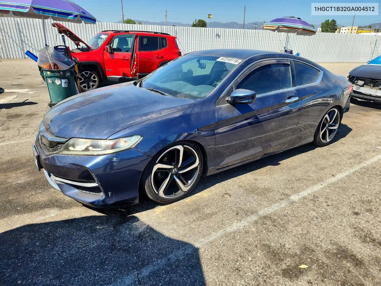 2016 Honda Accord Lx-S VIN: 1HGCT1B32GA004512 Lot: 62318116
