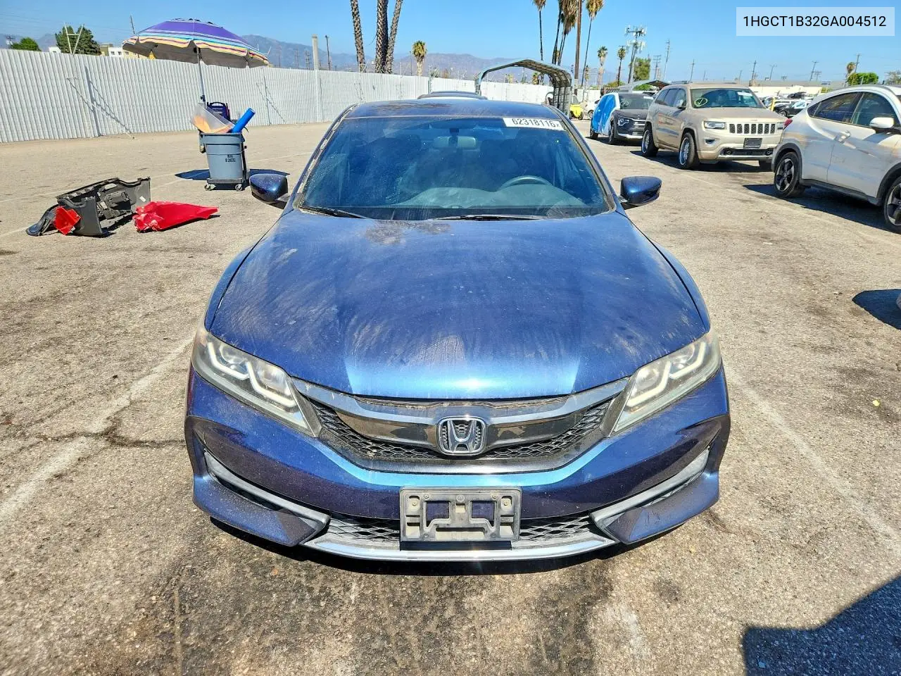 2016 Honda Accord Lx-S VIN: 1HGCT1B32GA004512 Lot: 62318116