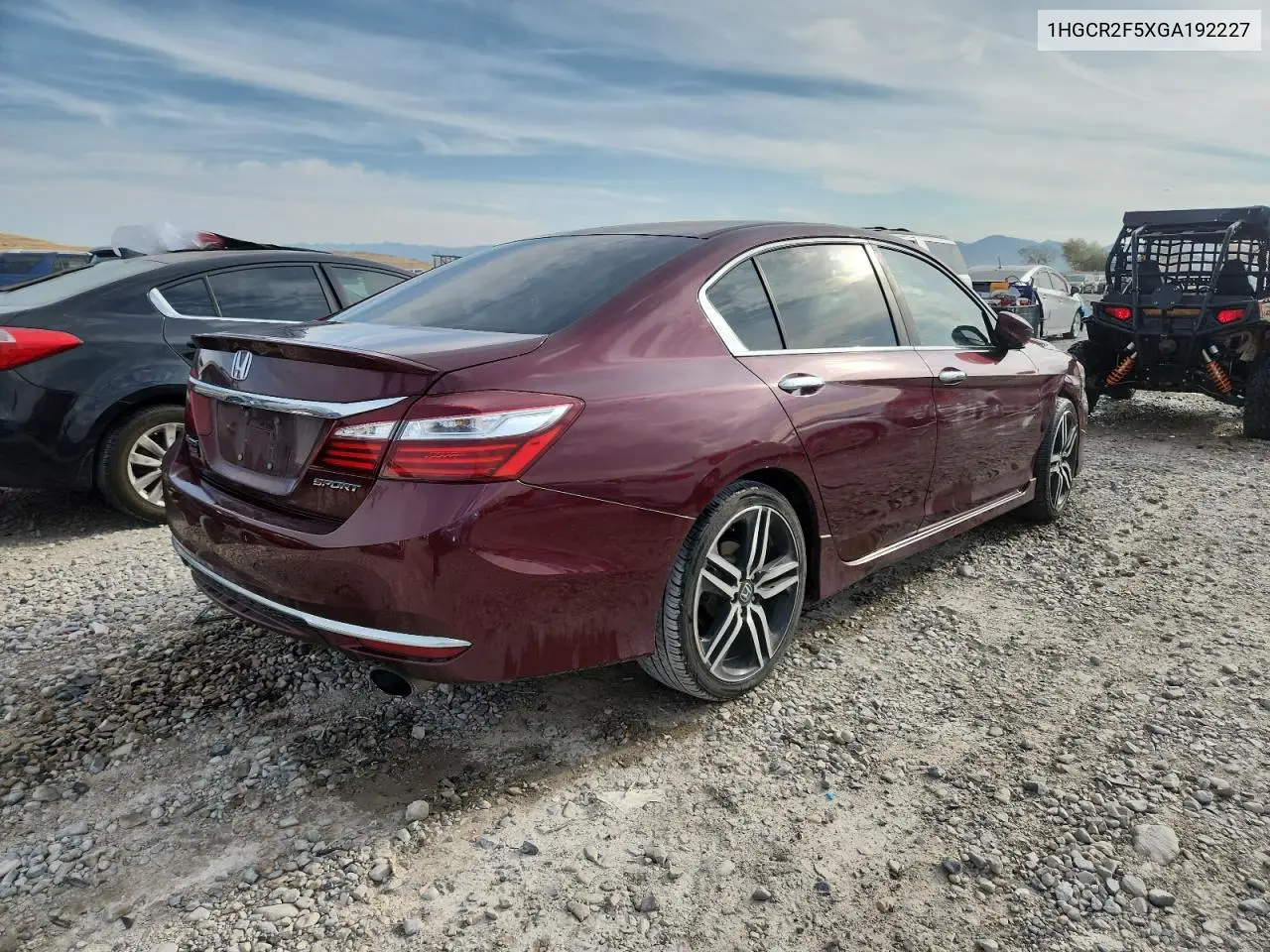 1HGCR2F5XGA192227 2016 Honda Accord Sport