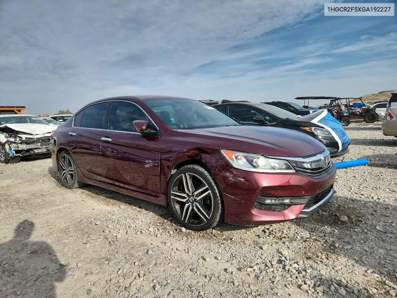 1HGCR2F5XGA192227 2016 Honda Accord Sport