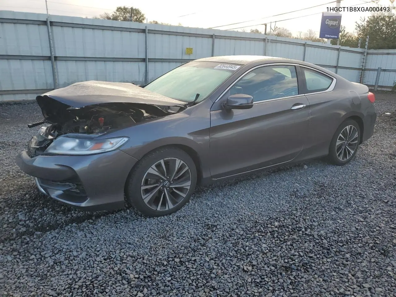 1HGCT1B8XGA000493 2016 Honda Accord Exl