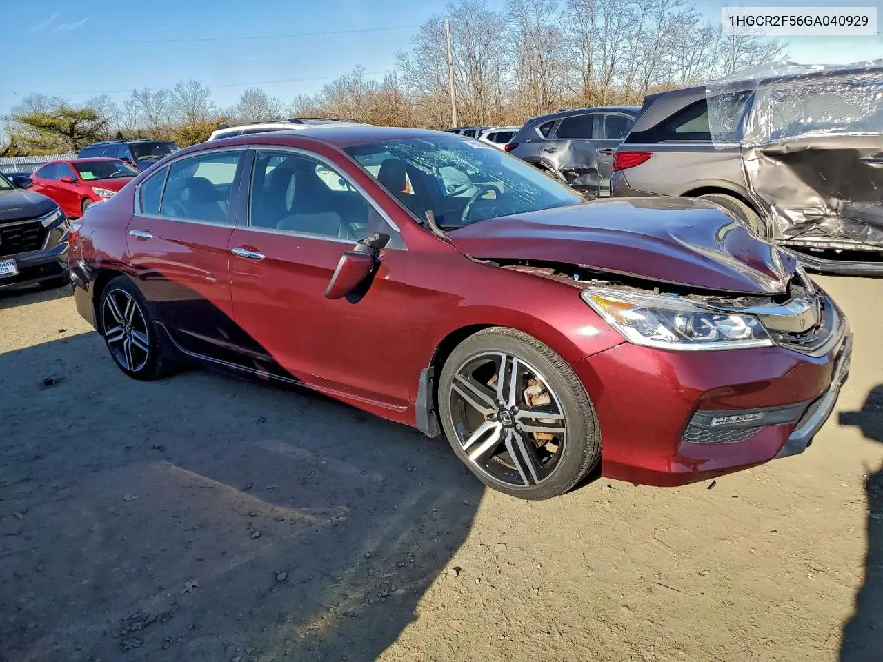 1HGCR2F56GA040929 2016 Honda Accord Sport
