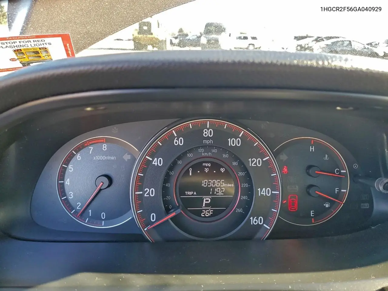 1HGCR2F56GA040929 2016 Honda Accord Sport