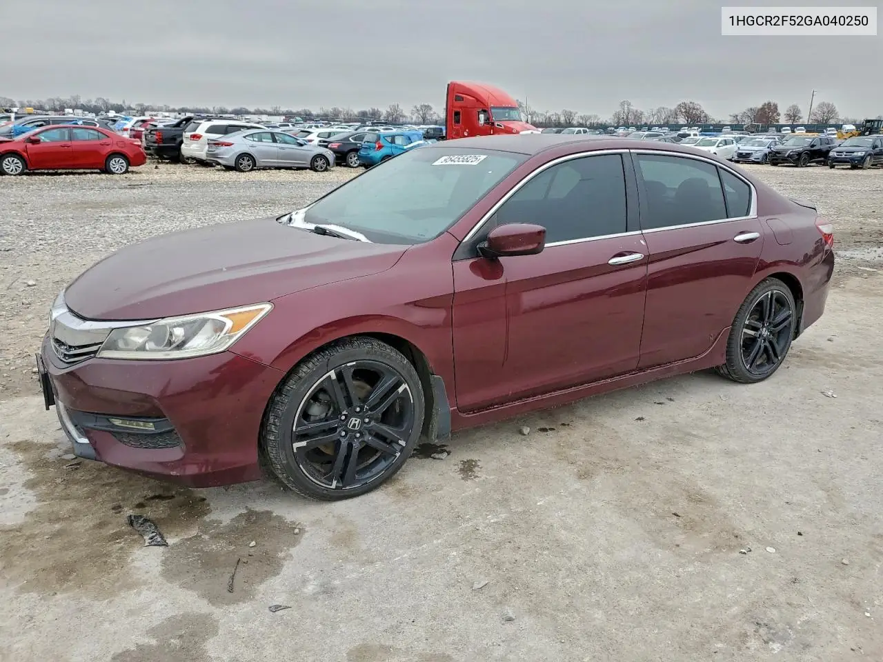 1HGCR2F52GA040250 2016 Honda Accord Sport