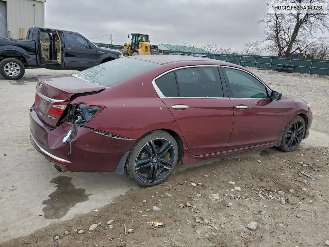 1HGCR2F52GA040250 2016 Honda Accord Sport