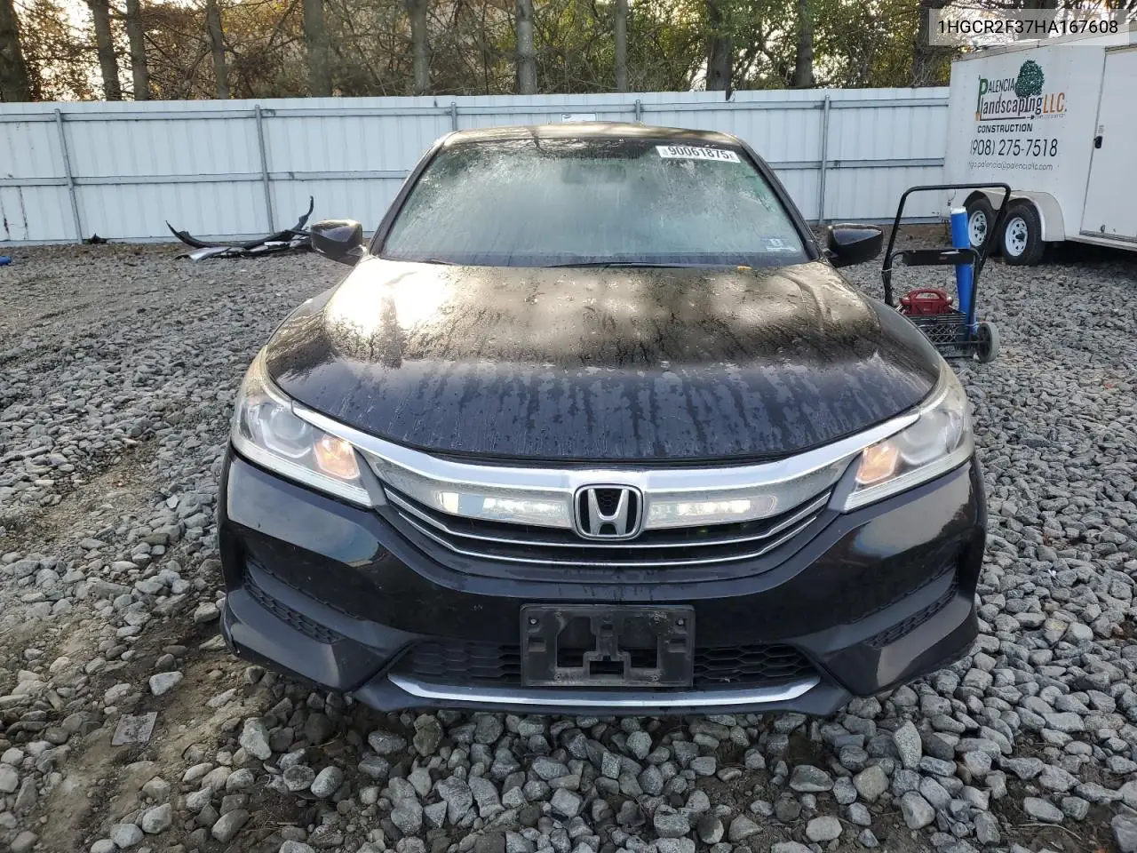 1HGCR2F37HA167608 2017 Honda Accord