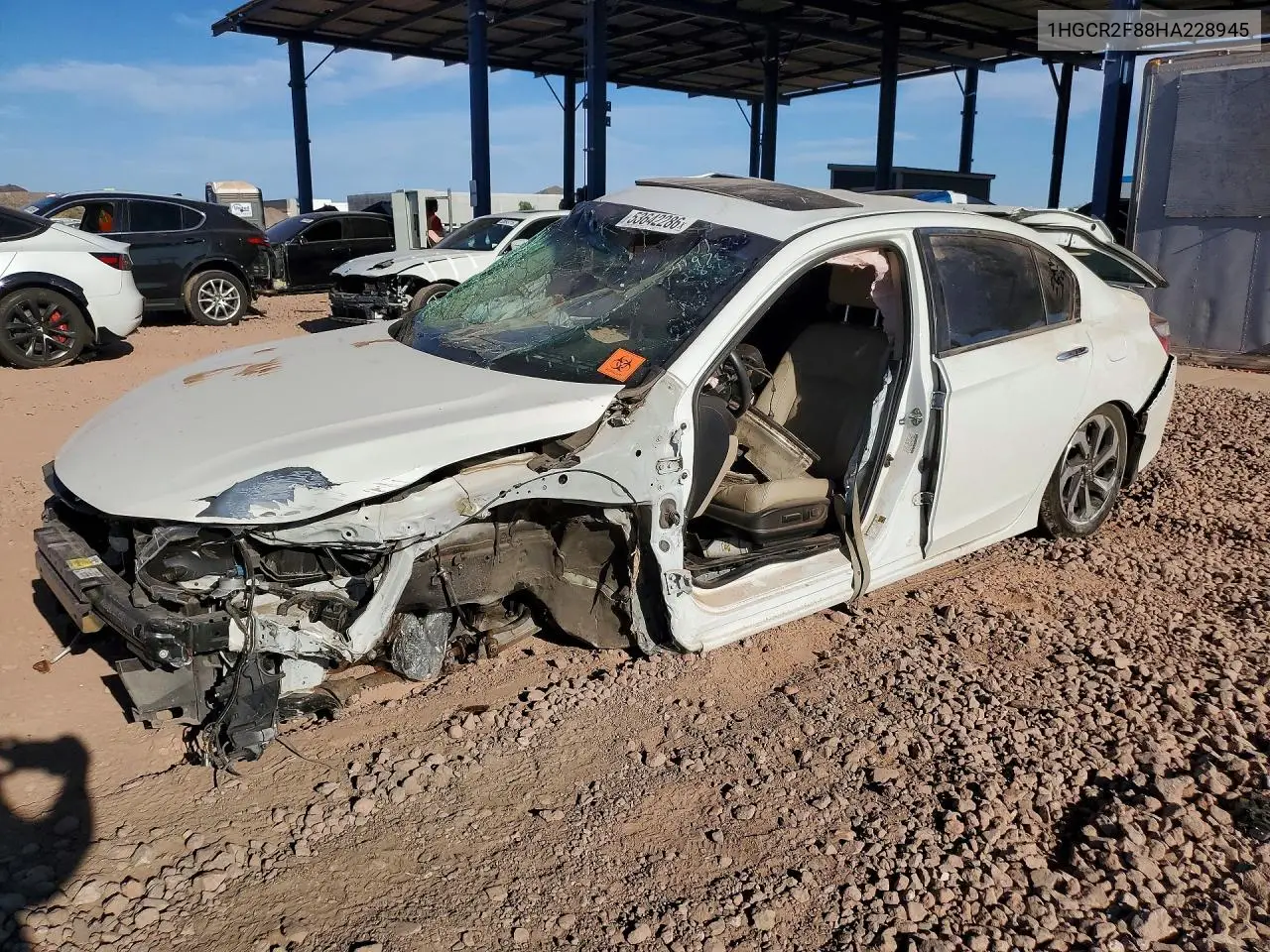 2017 Honda Accord Exl VIN: 1HGCR2F88HA228945 Lot: 53642286