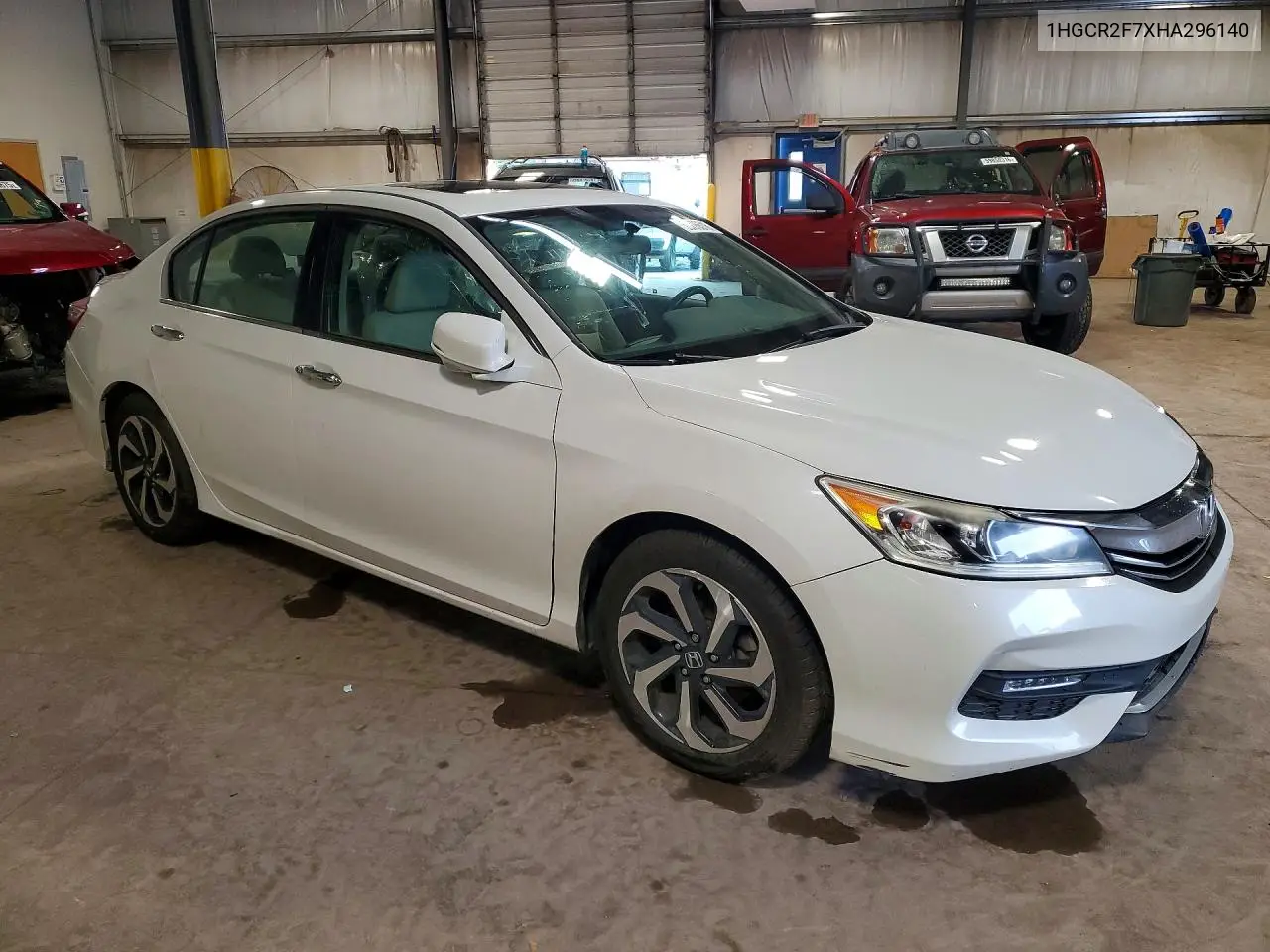 2017 Honda Accord Ex VIN: 1HGCR2F7XHA296140 Lot: 59776516