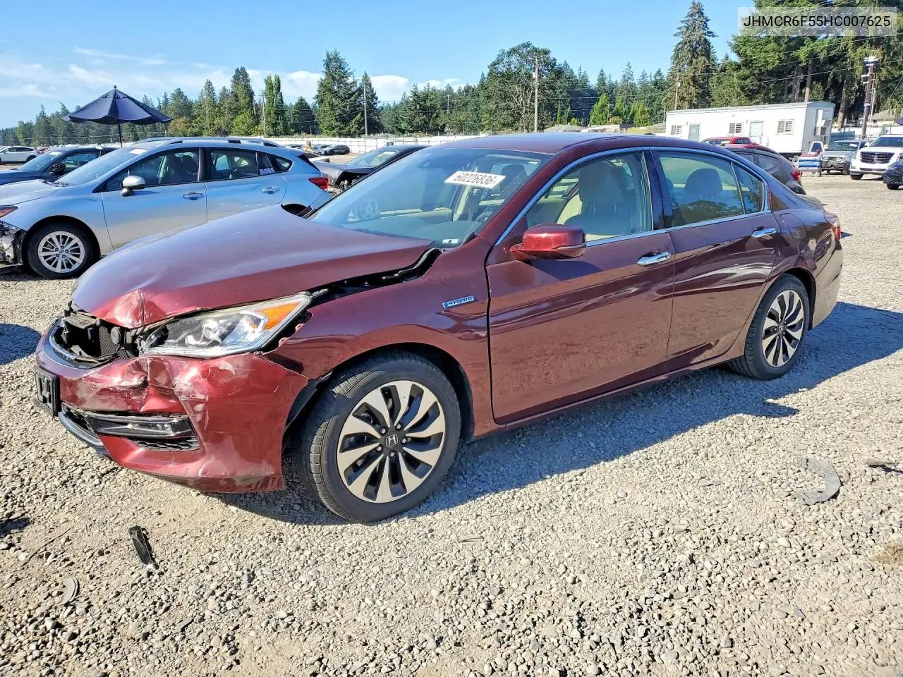 2017 Honda Accord Hybrid Exl VIN: JHMCR6F55HC007625 Lot: 60226836
