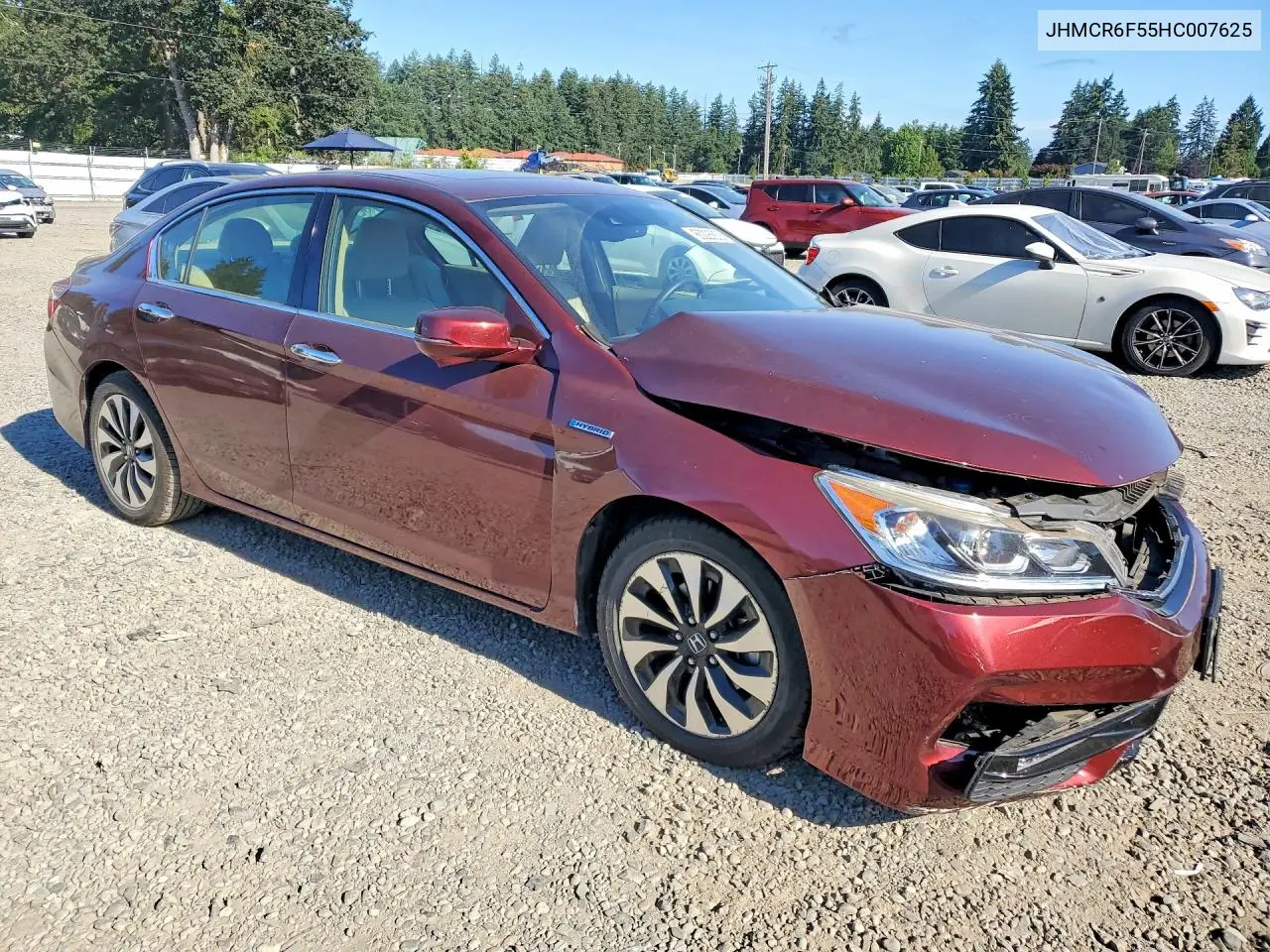 2017 Honda Accord Hybrid Exl VIN: JHMCR6F55HC007625 Lot: 60226836