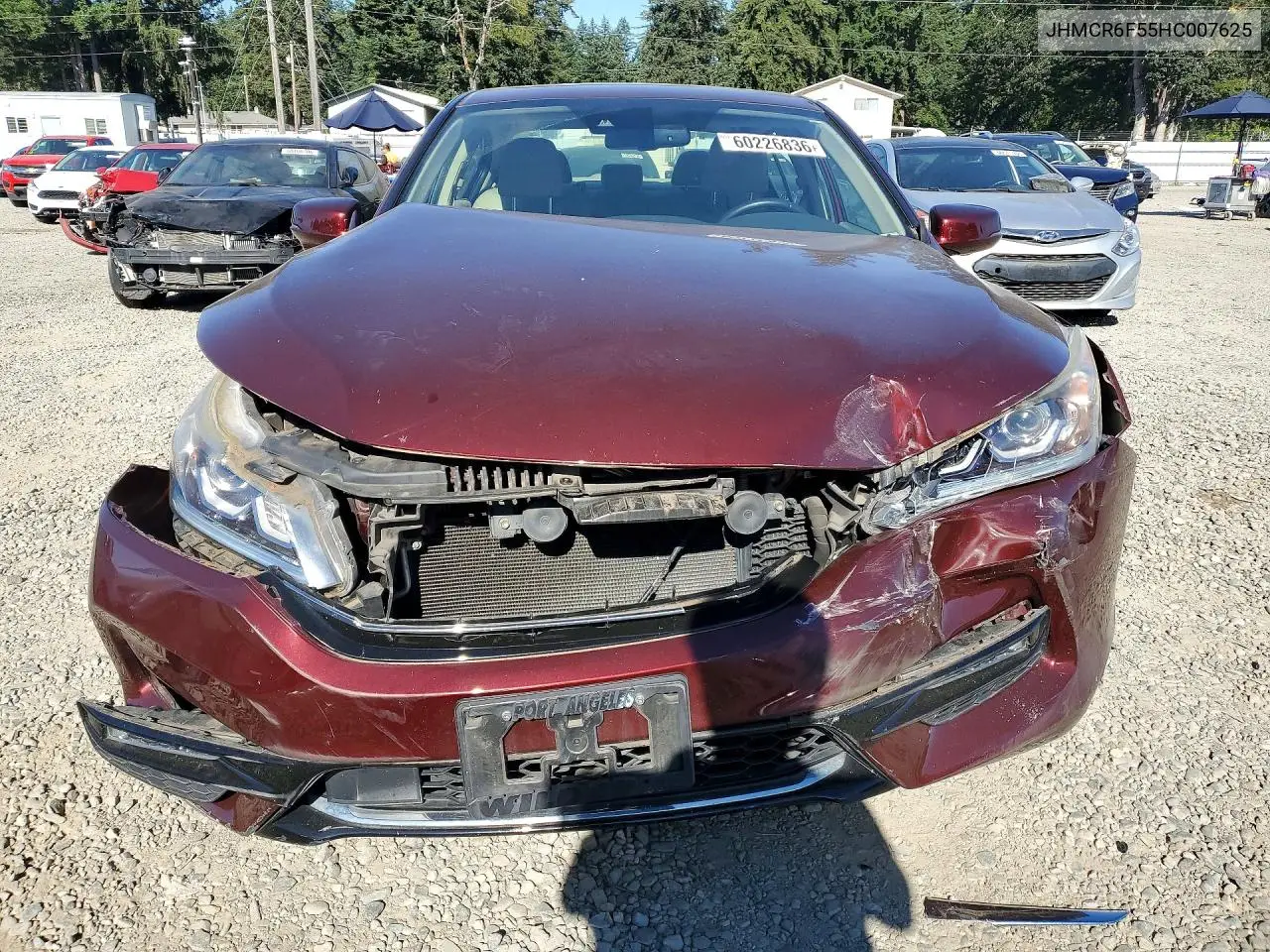 2017 Honda Accord Hybrid Exl VIN: JHMCR6F55HC007625 Lot: 60226836