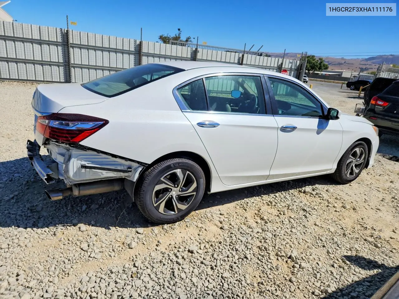 2017 Honda Accord Lx VIN: 1HGCR2F3XHA111176 Lot: 61234896