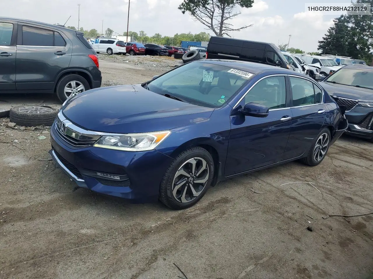 2017 Honda Accord Exl VIN: 1HGCR2F88HA212129 Lot: 61332596