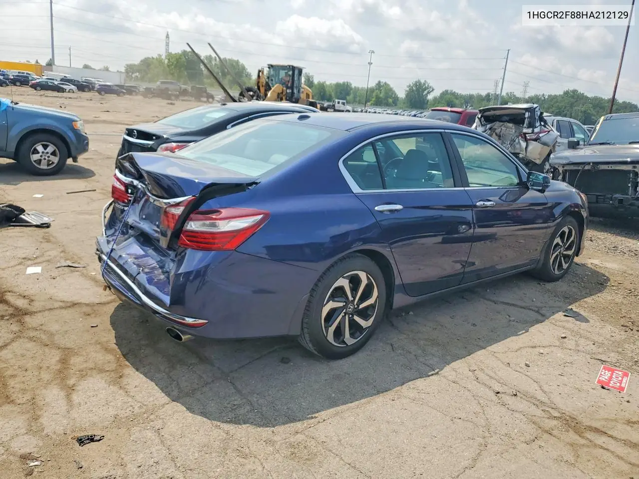2017 Honda Accord Exl VIN: 1HGCR2F88HA212129 Lot: 61332596