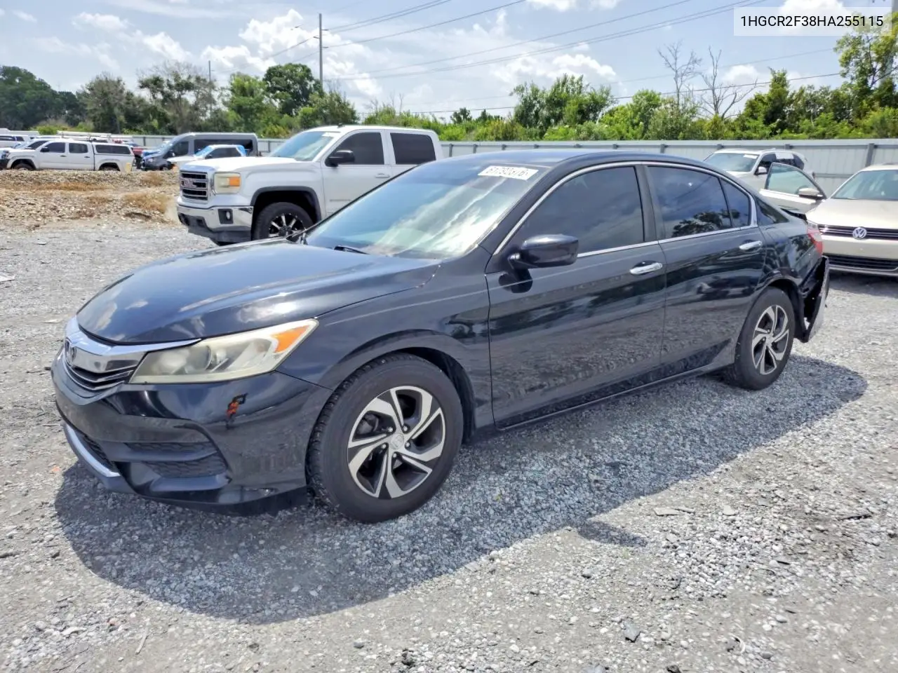 2017 Honda Accord Lx VIN: 1HGCR2F38HA255115 Lot: 61792376