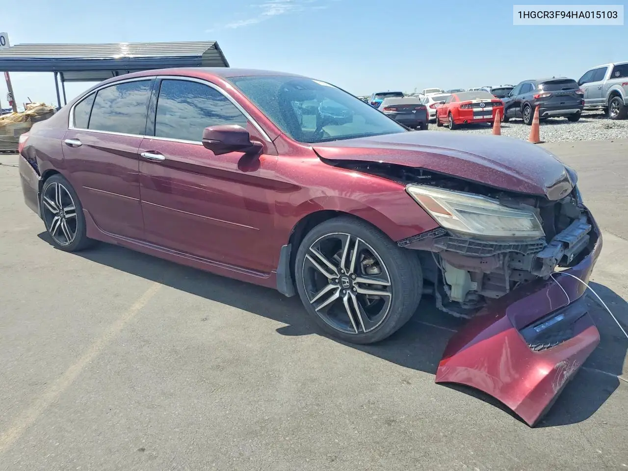 2017 Honda Accord Touring VIN: 1HGCR3F94HA015103 Lot: 61974396