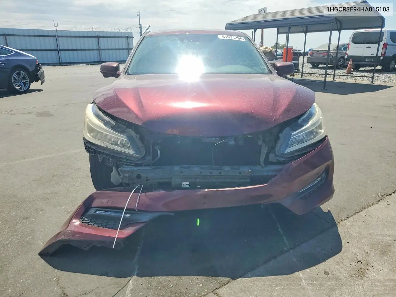 2017 Honda Accord Touring VIN: 1HGCR3F94HA015103 Lot: 61974396