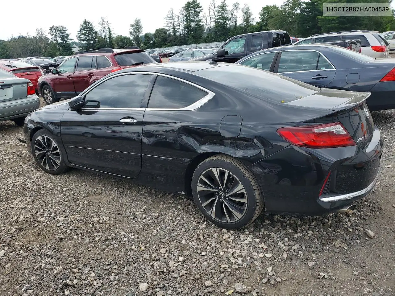 2017 Honda Accord Exl VIN: 1HGCT2B87HA004539 Lot: 62092126