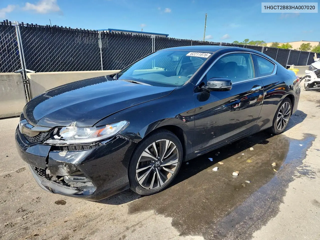 2017 Honda Accord Exl VIN: 1HGCT2B83HA007020 Lot: 62211876