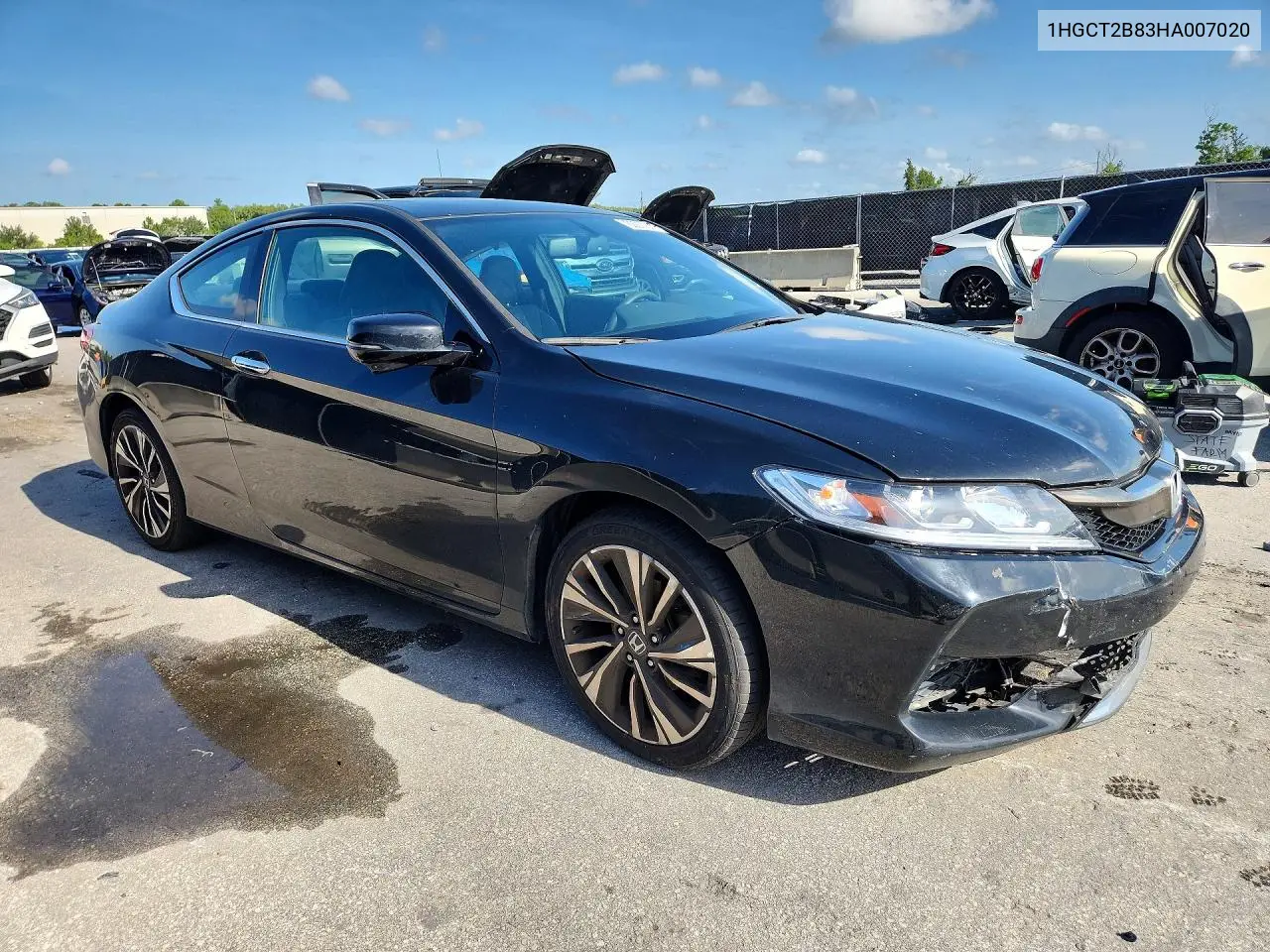 2017 Honda Accord Exl VIN: 1HGCT2B83HA007020 Lot: 62211876