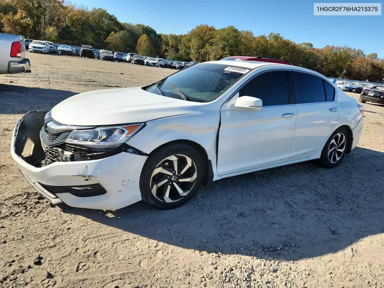 1HGCR2F76HA215375 2017 Honda Accord Ex