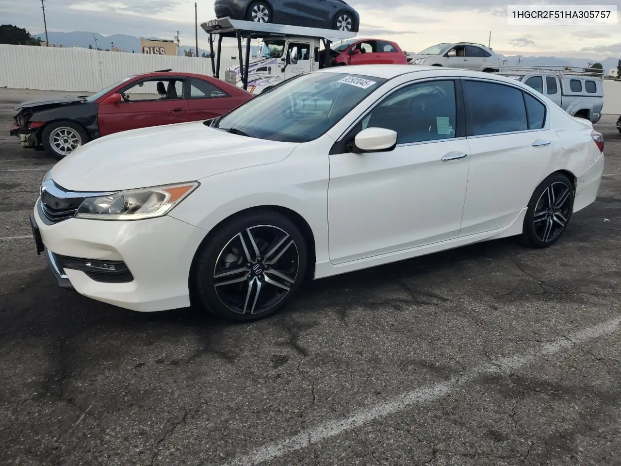 1HGCR2F51HA305757 2017 Honda Accord Sport