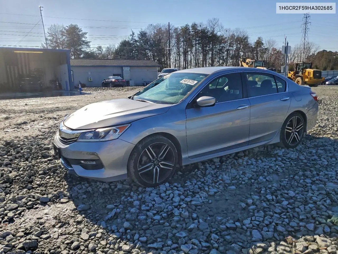 1HGCR2F59HA302685 2017 Honda Accord Sport