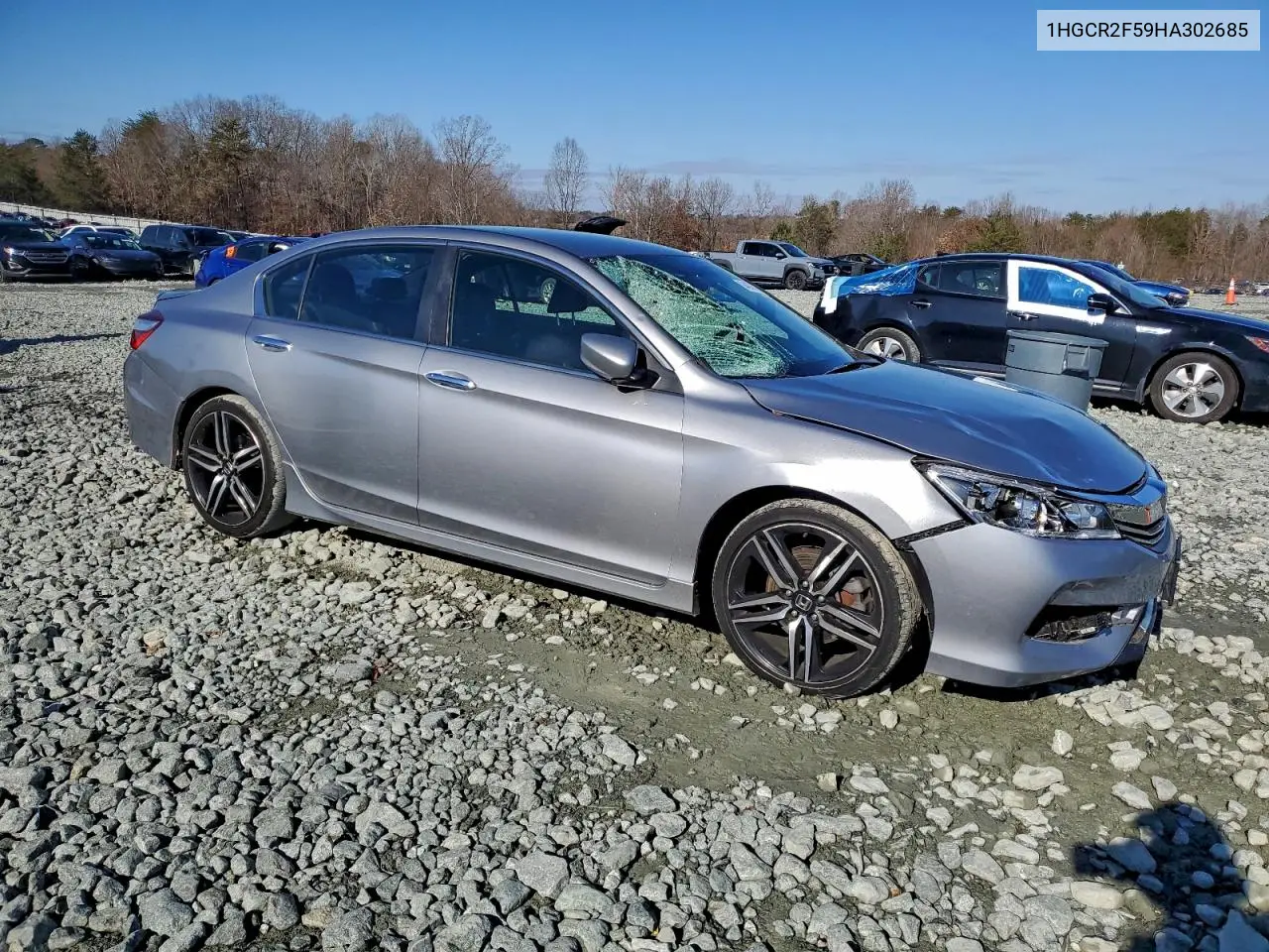 1HGCR2F59HA302685 2017 Honda Accord Sport
