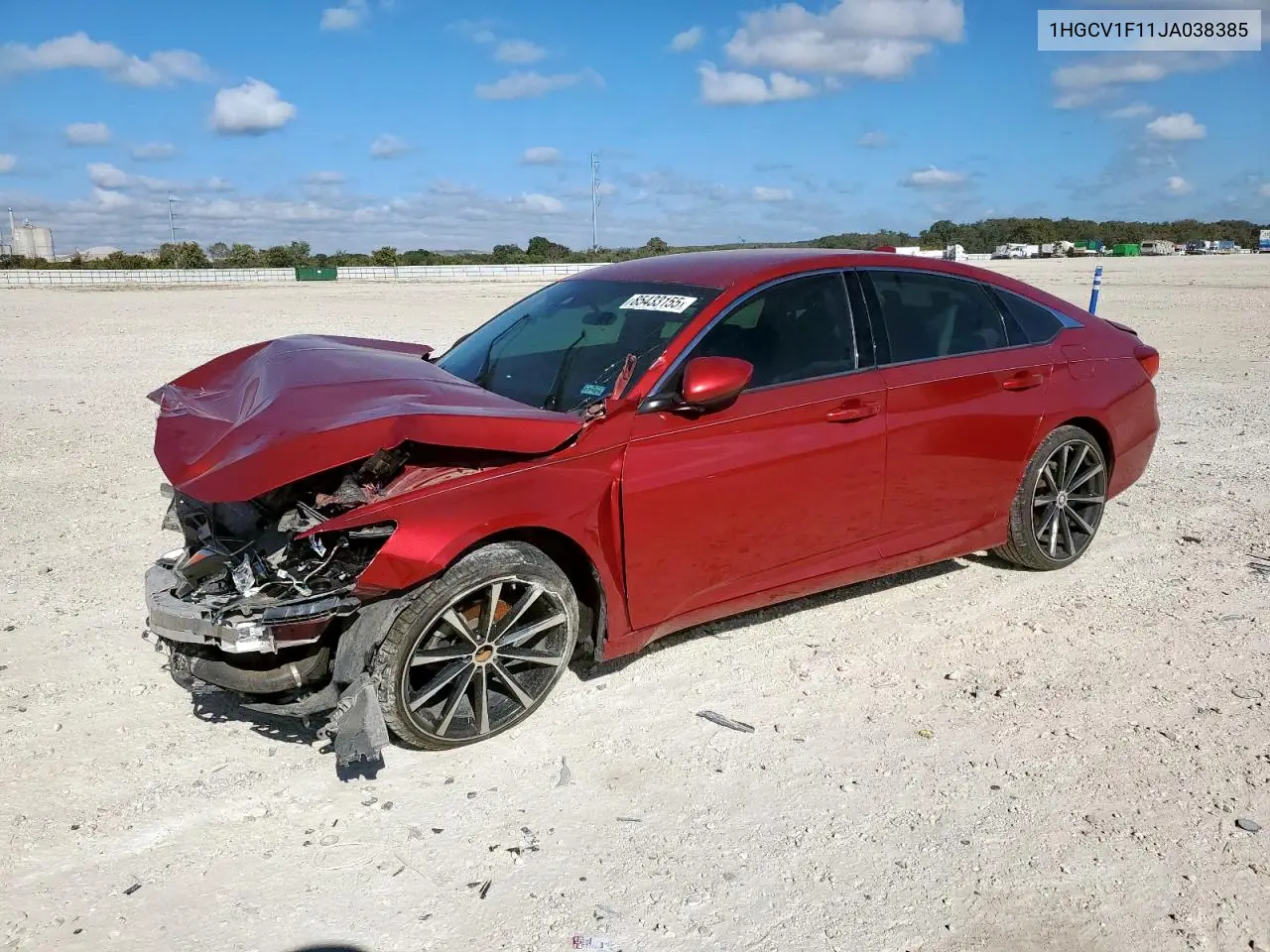 1HGCV1F11JA038385 2018 Honda Accord Lx