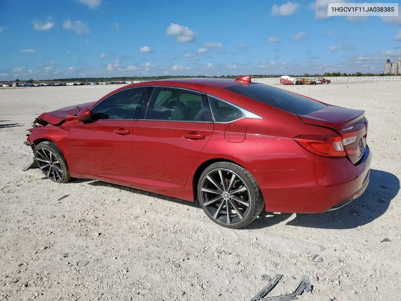 1HGCV1F11JA038385 2018 Honda Accord Lx