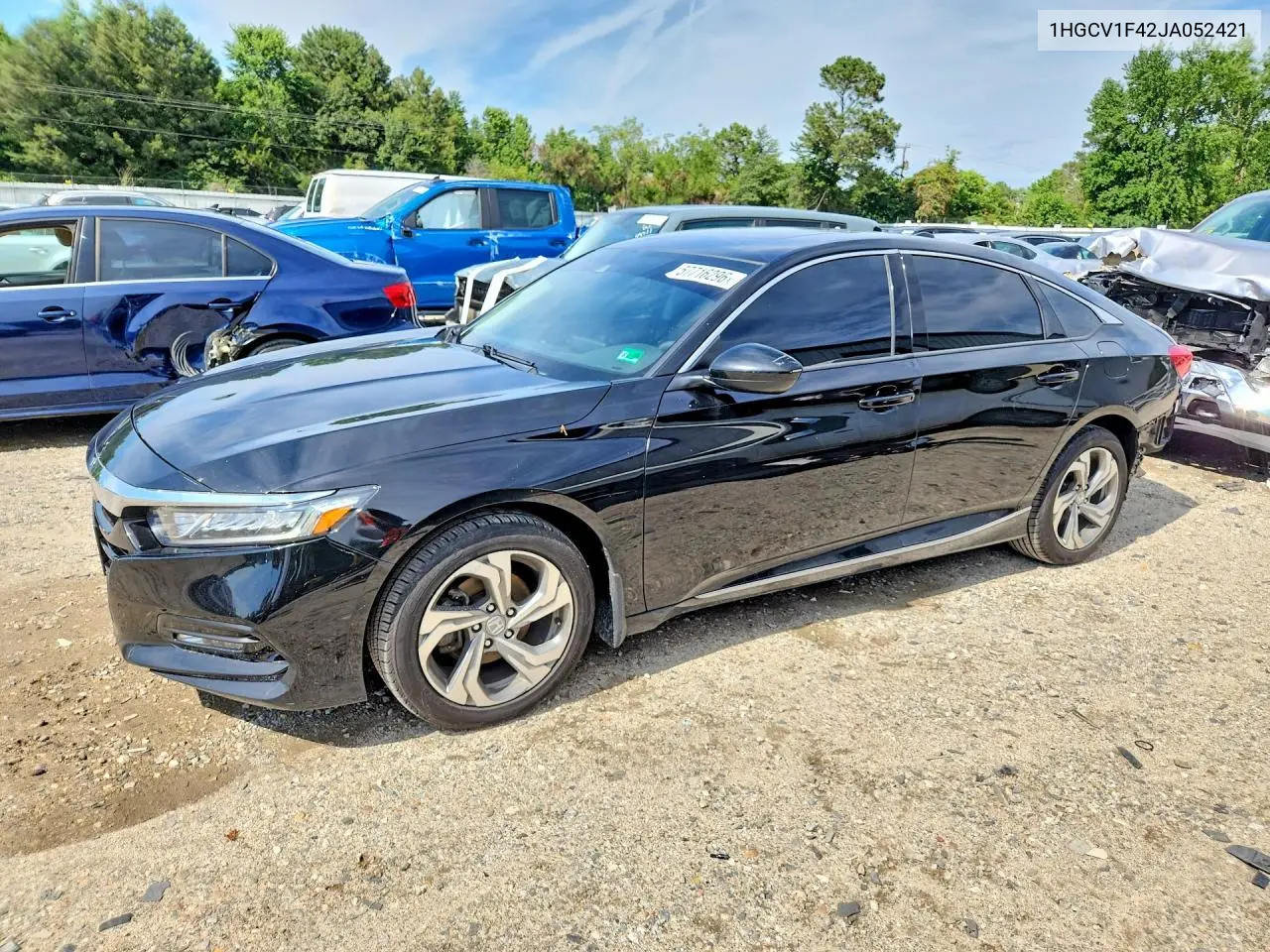 2018 Honda Accord Ex VIN: 1HGCV1F42JA052421 Lot: 57716296