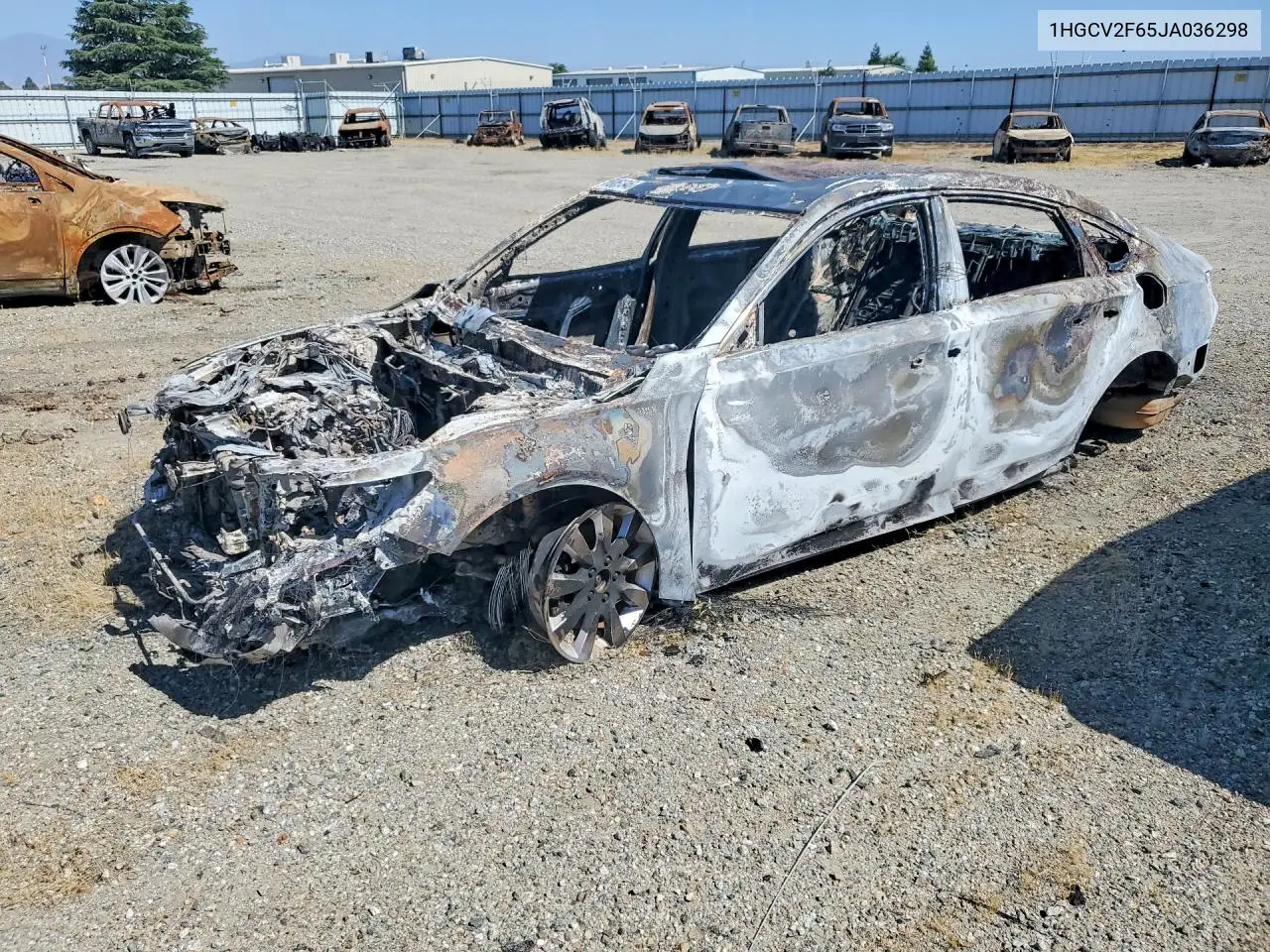 2018 Honda Accord Exl VIN: 1HGCV2F65JA036298 Lot: 58051346
