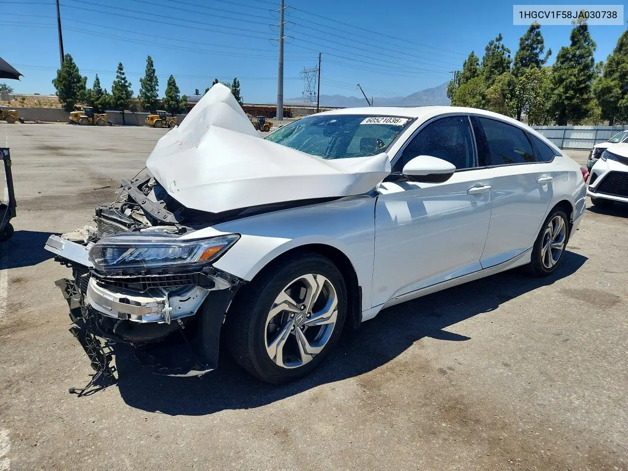 2018 Honda Accord Exl VIN: 1HGCV1F58JA030738 Lot: 60521036