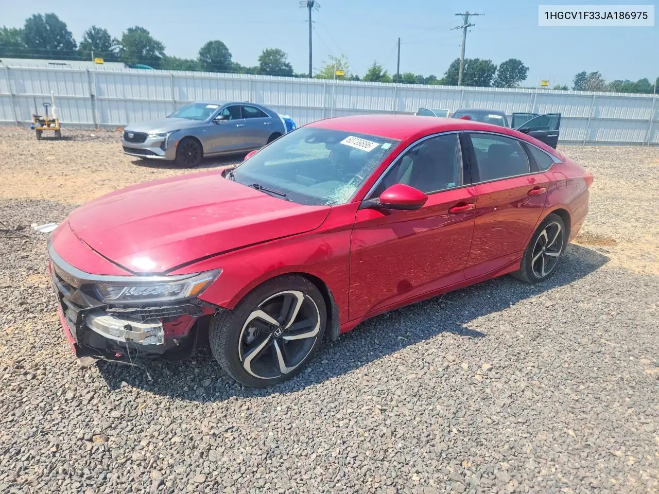 2018 Honda Accord Sport VIN: 1HGCV1F33JA186975 Lot: 60739886