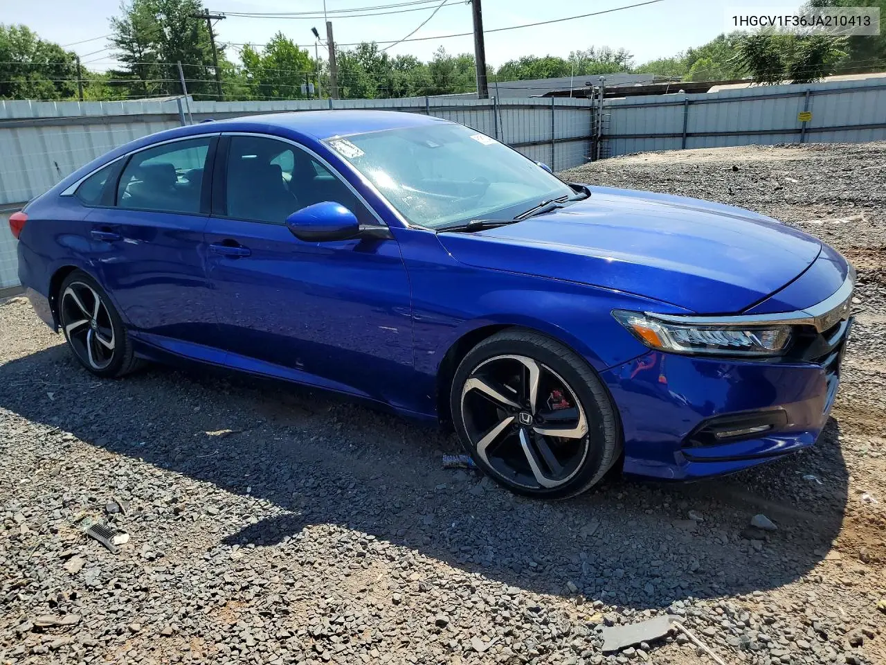 2018 Honda Accord Sport VIN: 1HGCV1F36JA210413 Lot: 61810486