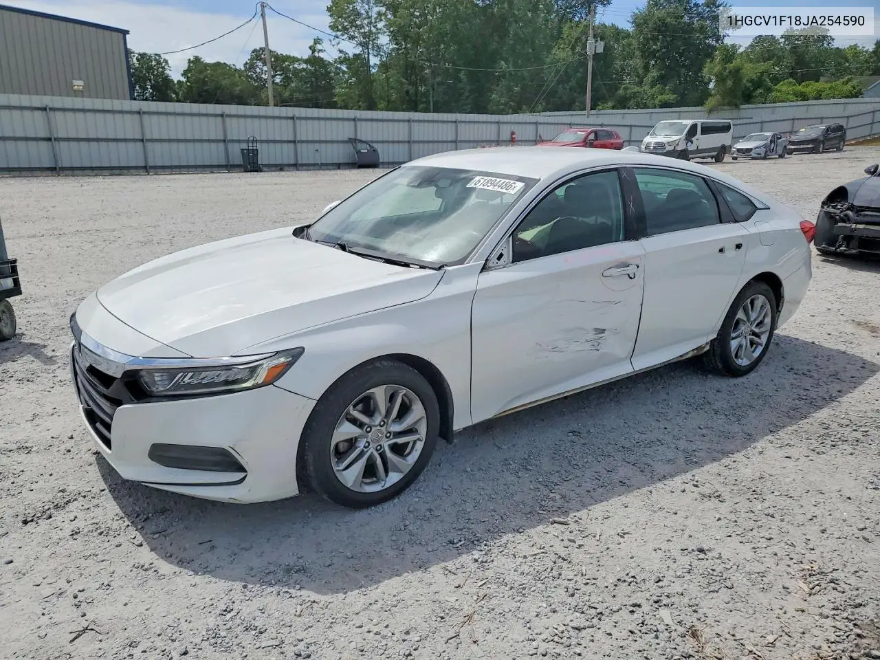 2018 Honda Accord Lx VIN: 1HGCV1F18JA254590 Lot: 61894486