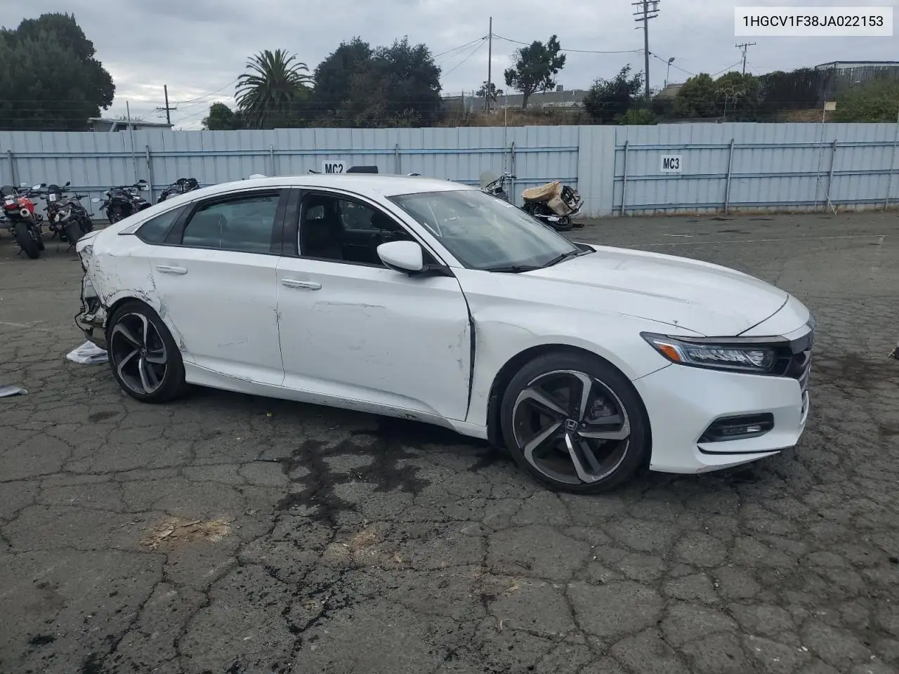 1HGCV1F38JA022153 2018 Honda Accord Sport