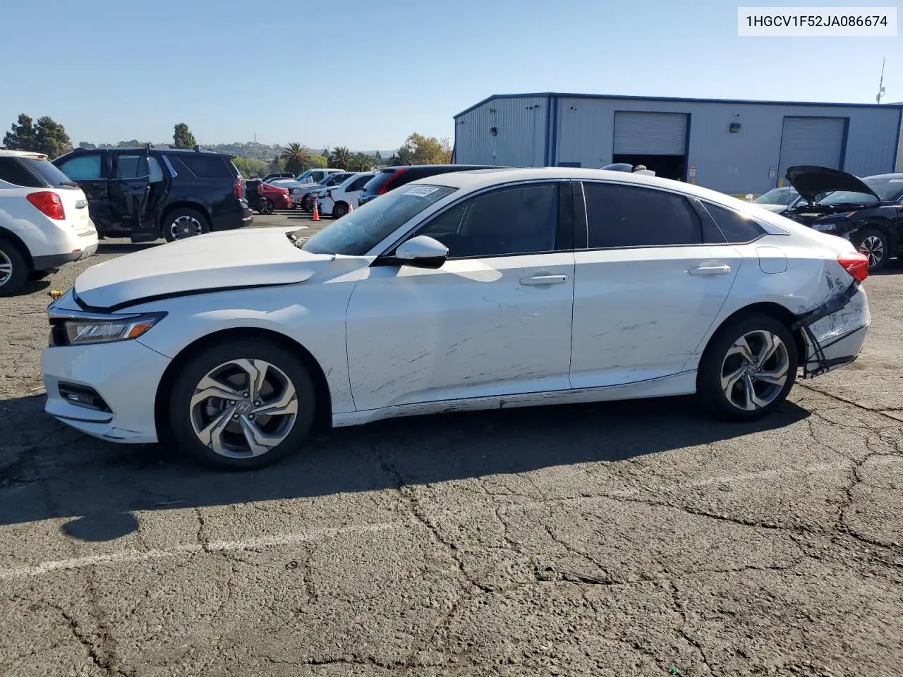 1HGCV1F52JA086674 2018 Honda Accord Exl