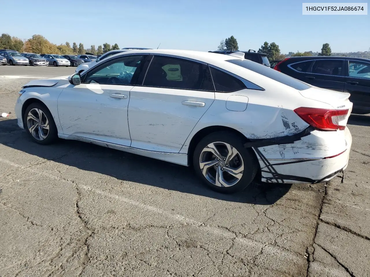 1HGCV1F52JA086674 2018 Honda Accord Exl