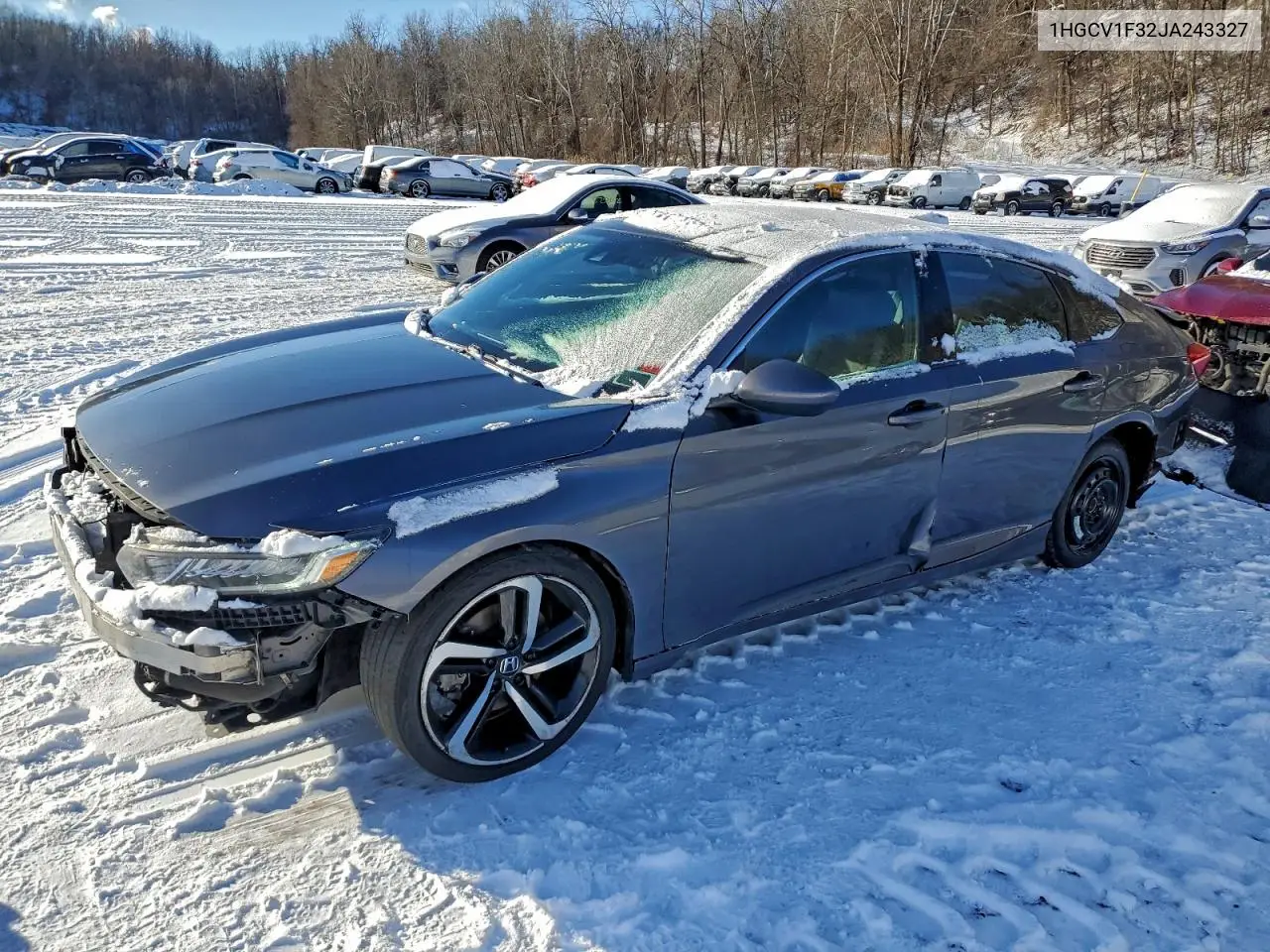 1HGCV1F32JA243327 2018 Honda Accord Sport