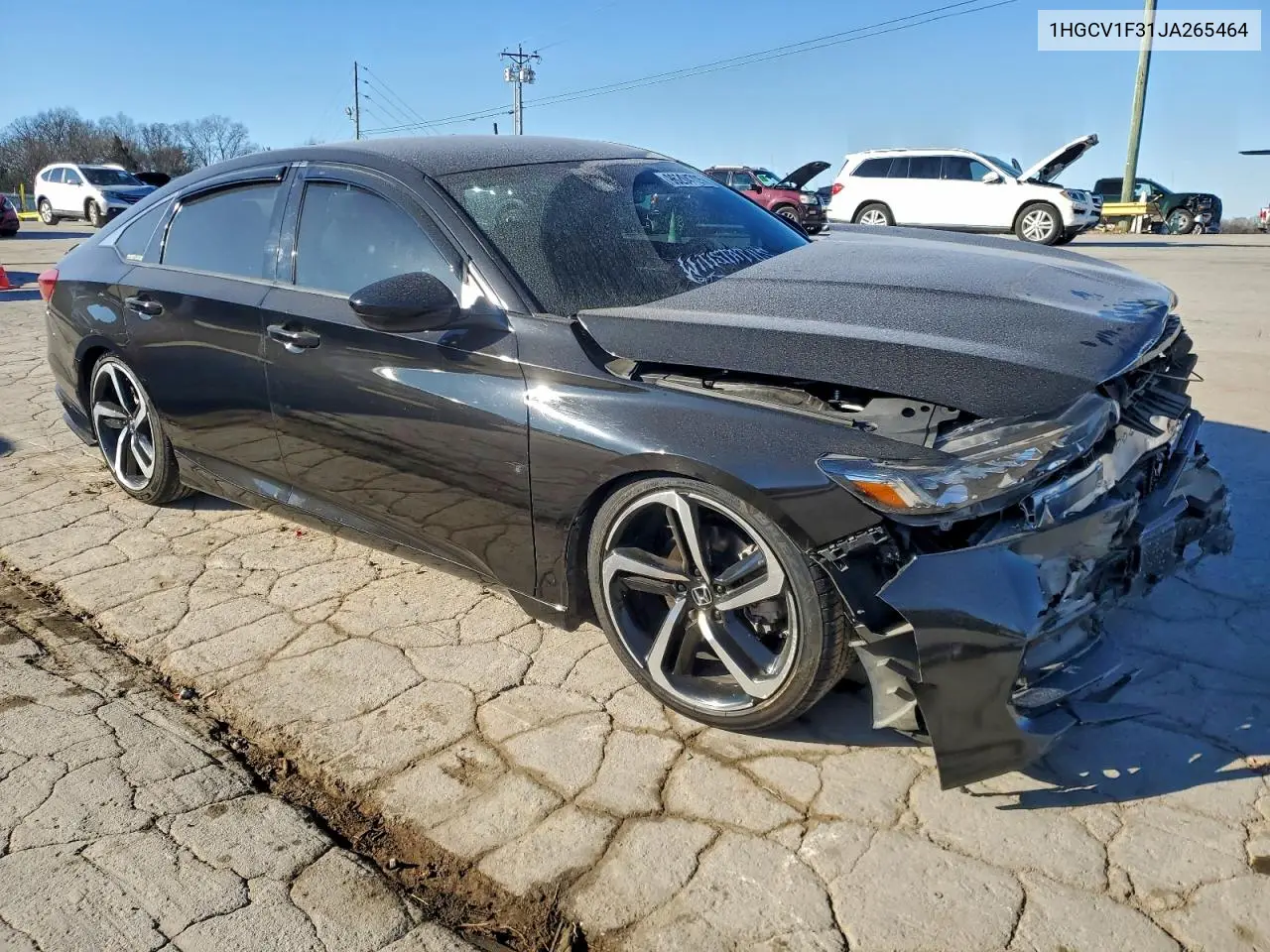 1HGCV1F31JA265464 2018 Honda Accord Sport