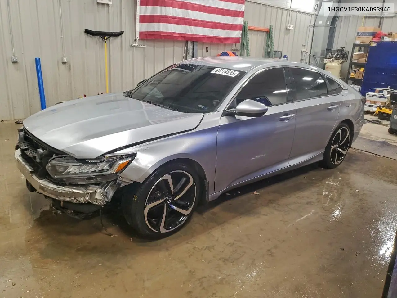 1HGCV1F30KA093946 2019 Honda Accord Sport