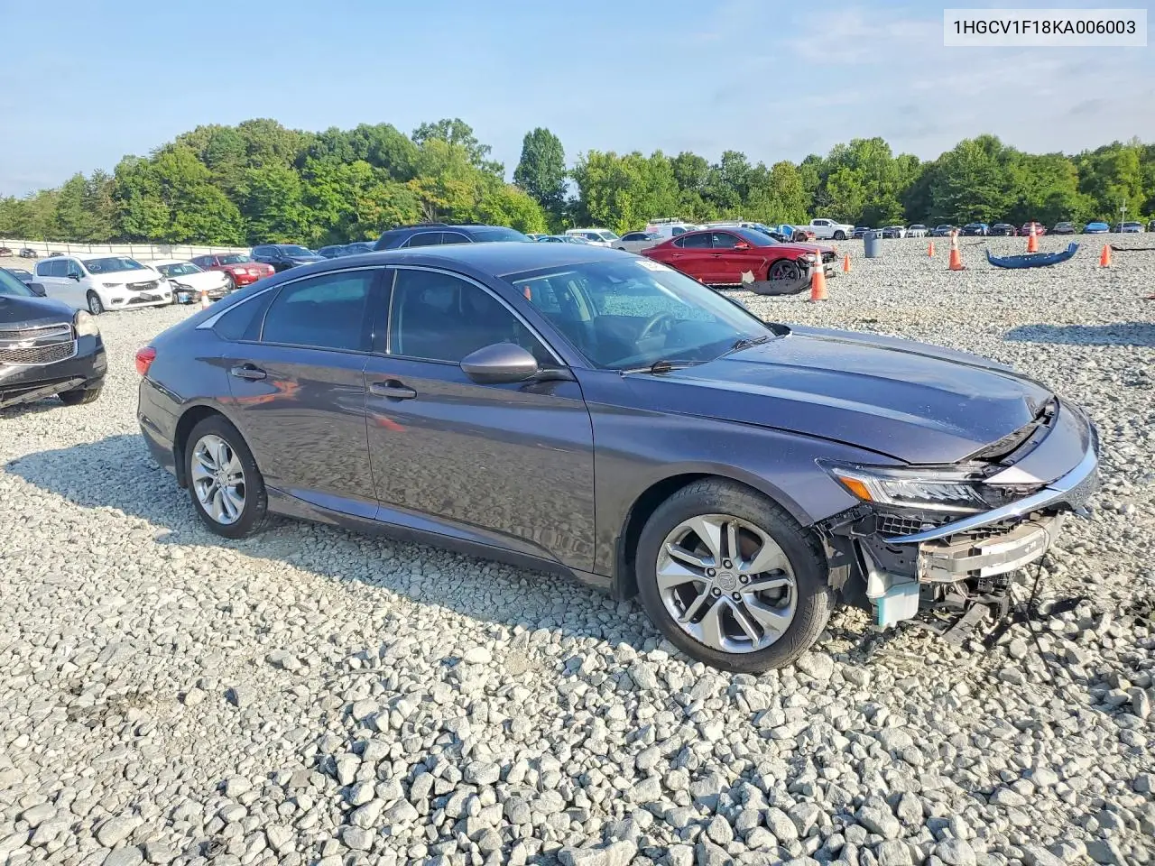 2019 Honda Accord Lx VIN: 1HGCV1F18KA006003 Lot: 59645136