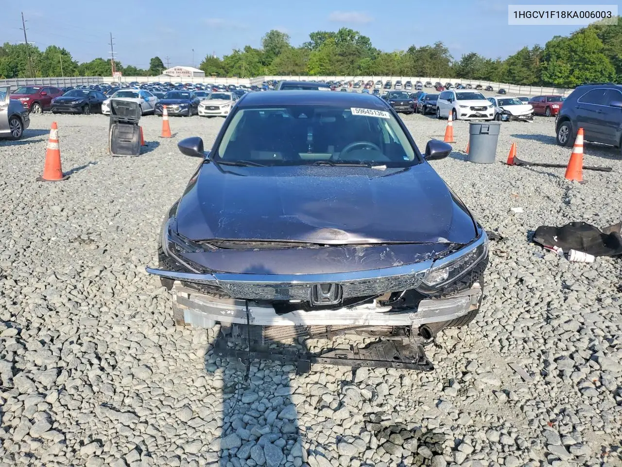 2019 Honda Accord Lx VIN: 1HGCV1F18KA006003 Lot: 59645136