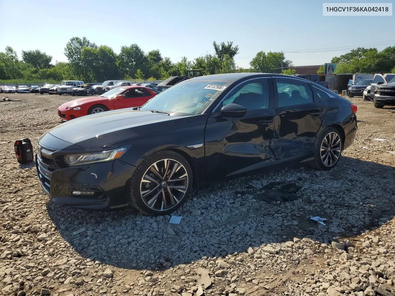 2019 Honda Accord Sport VIN: 1HGCV1F36KA042418 Lot: 60152906