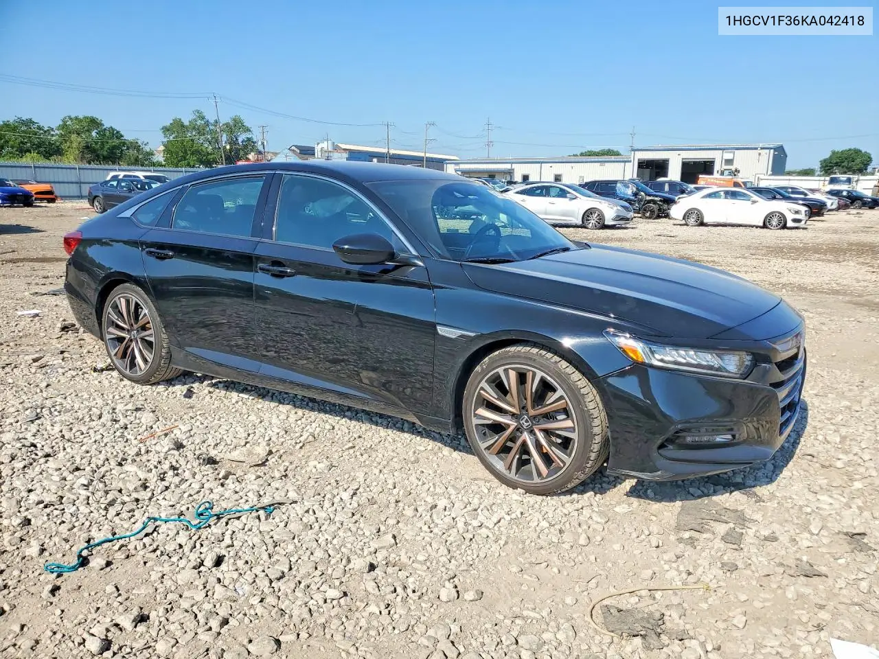 2019 Honda Accord Sport VIN: 1HGCV1F36KA042418 Lot: 60152906