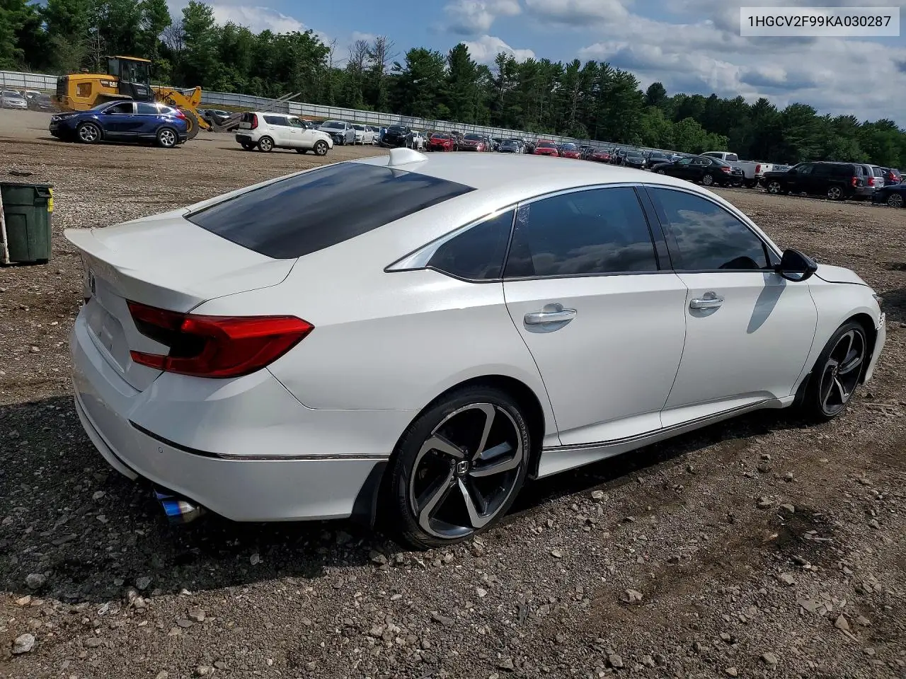 2019 Honda Accord VIN: 1HGCV2F99KA030287 Lot: 60171996